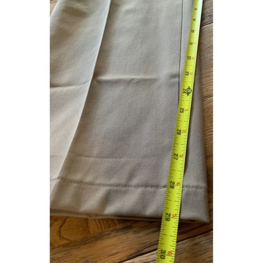 2 Pair-Lands End Traditional Fit Chino Straight Leg Flat Front Preppy Classic-38 - Picture 10 of 15